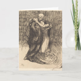 Liebe (von Paul-Albert Besnard) Karte