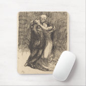 Liebe (von Paul-Albert Besnard) Mousepad (Mit Mouse)