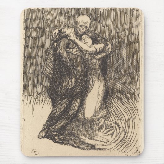 Liebe (von Paul-Albert Besnard) Mousepad (Vorne)
