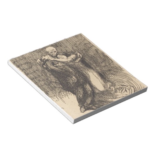 Liebe (von Paul-Albert Besnard) Notizblock (angewinkelt)