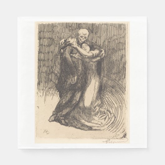 Liebe (von Paul-Albert Besnard) Serviette (Vorderseite)