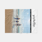 Liebe von personalisierten Fotos Fleecedecke (Vorderseite (Horizontal))