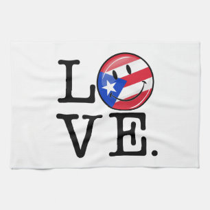 Liebe von Puerto Rico Handtuch
