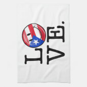 Liebe von Puerto Rico Handtuch (Vertikal)