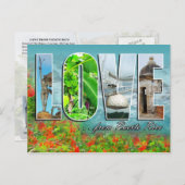 LIEBE von Puerto Rico Postkarte (Vorne/Hinten)