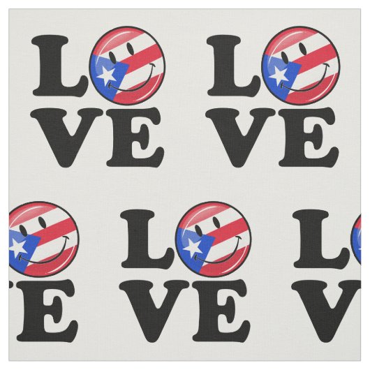 Liebe von Puerto Rico Stoff (Muster)