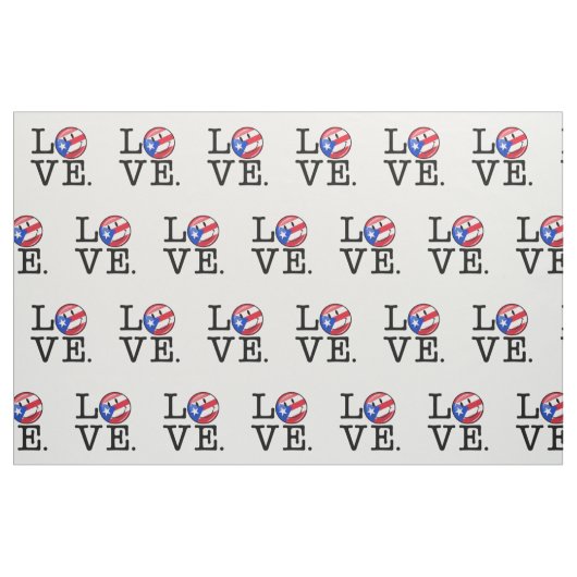 Liebe von Puerto Rico Stoff (Fat Quarter (45,7 x 55,9 cm))