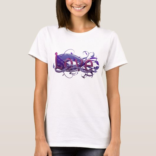 Liebe von Rebflächen T-Shirt (Vorderseite)