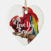 Liebe von Red Macaw Art: Benennung Keramik Ornament (Rechts)