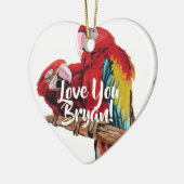 Liebe von Red Macaw Art: Benennung Keramik Ornament (Links)