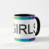 Liebe von Regenbogen bei Herzmädchen Tasse (VorderseiteRechts)