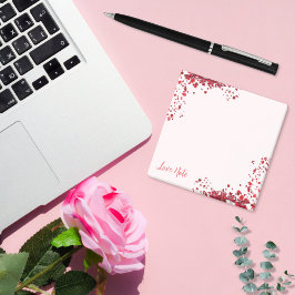 Liebe von rote Rosen Post-it Klebezettel