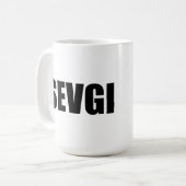 Liebe von Sevgi in Aserbaidschan Kaffeetasse (Vorderseite Links)