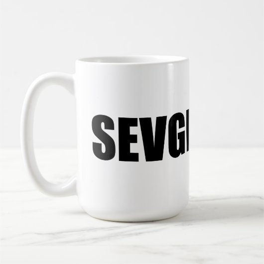 Liebe von Sevgi in Aserbaidschan Kaffeetasse (Links)