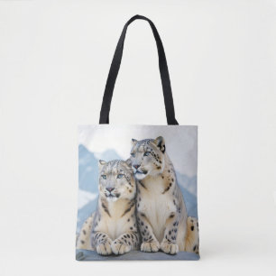 Liebe von Snow Leopard Tierart Zuneigung Tasche