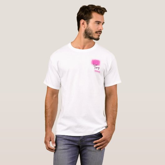 Liebe von Tony (männlich) T Shirt weiß (Vorne ganz)