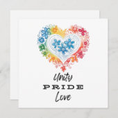 Liebe von Unity Pride Dankeskarte (Vorne/Hinten)
