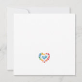 Liebe von Unity Pride Dankeskarte (Rückseite)