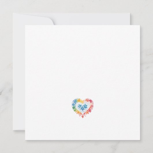 Liebe von Unity Pride Dankeskarte (Rückseite)