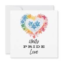 Liebe von Unity Pride Save the Date Einladung