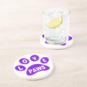 Liebe von Untersetzer auf Paws Lila (Seite)