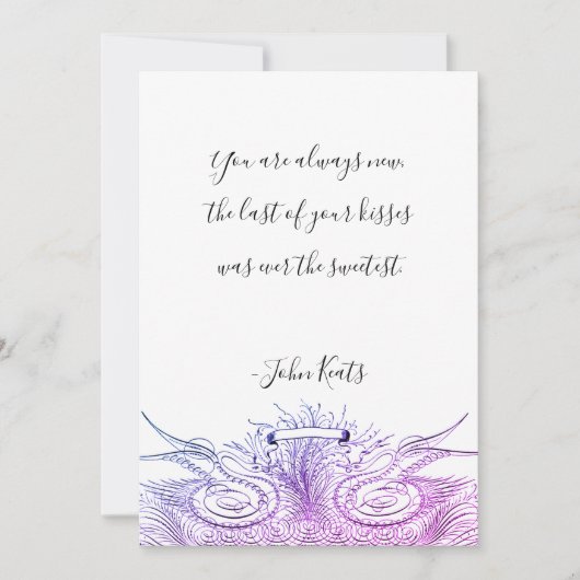 Liebe von Valentinstagen Handgeschriebenes Skript Feiertagskarte (Vorderseite)