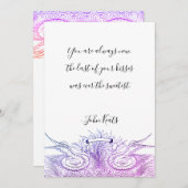 Liebe von Valentinstagen Handgeschriebenes Skript Feiertagskarte (Vorne/Hinten)