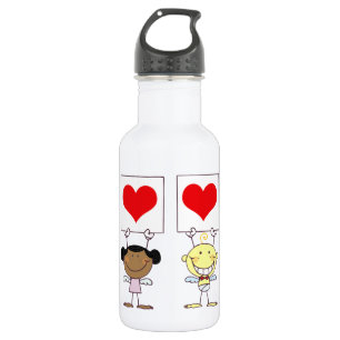 Liebe von verschiedenen Staatsangehörigkeiten Trinkflasche