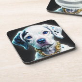 Liebe von Welpen (Set2): Getränkeuntersetzer (Linke Seite)