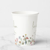 Liebe von Wildblumen im blühenden Brautparty Pappbecher (Rechts)