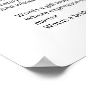 Liebe von Wortgedicht "Wand-Kunst-Poster" Poster (Ecke)