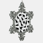 Liebe von Zinnschmuck Schneeflocken Zinn-Ornament (Links)