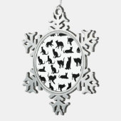 Liebe von Zinnschmuck Schneeflocken Zinn-Ornament (Rechts)