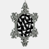 Liebe von Zinnschmuck Schneeflocken Zinn-Ornament (Links)