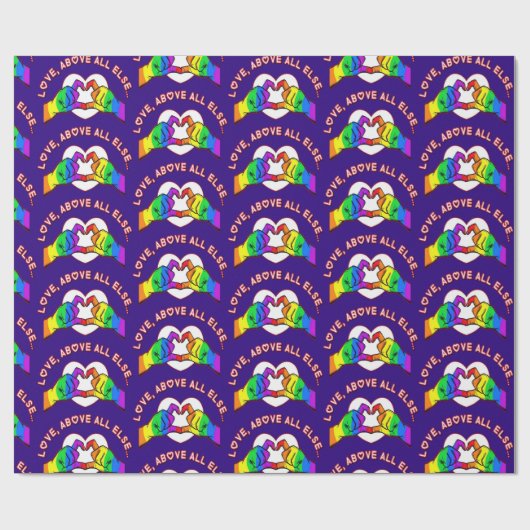 Liebe vor allem geschenkpapier (Flach)