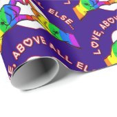 Liebe vor allem geschenkpapier (Rolleneckpunkt)