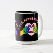 Liebe vor allem zweifarbige tasse (VorderseiteRechts)