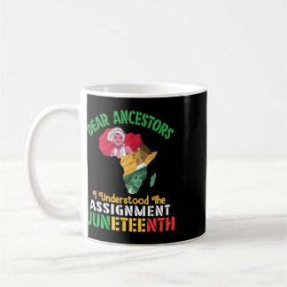 Liebe Vorfahren, ich verstand die Juneteenth-Zuwei Kaffeetasse