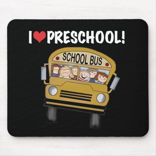 Liebe-Vorschule des Schulbus-I Mousepad (Vorne)