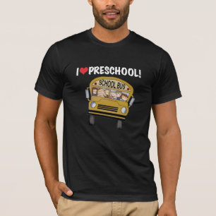 Liebe-Vorschule des Schulbus-I T-Shirt