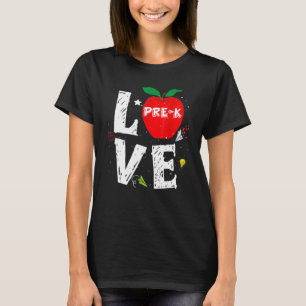 Liebe Vorschullehrer im Apfelalter Studierende zur T-Shirt