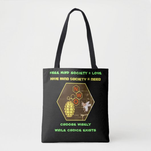 Liebe vs. Bedarf (schwarz) Tasche (Vorderseite)