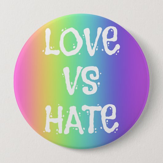 Liebe Vs Hate Button (Vorderseite)