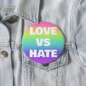 Liebe Vs Hate-Kampagne Button (Beispiel)