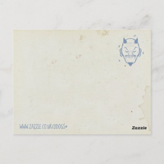 Liebe Vs Hate Postkarte (Rückseite)