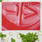 LIEBE Wachs Siegel, Valentine, rot, glänzend, Küch Geschirrtuch (Gefaltet)