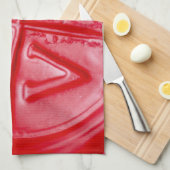 LIEBE Wachs Siegel, Valentine, rot, glänzend, Küch Geschirrtuch (Viertel Falte)