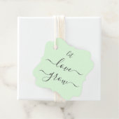 Liebe wachsen Hochzeitsgeschenk-Tag, Gefallen-Tag Geschenkanhänger (Beispiel)