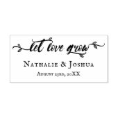 Liebe wachsen lassen Ließ schreiben Hochzeit Gummistempel (Prägung)