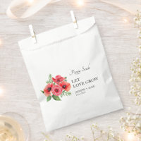 Liebe wachsen Mohnblüte Hochzeit lassend